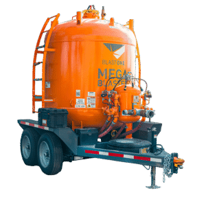 160 cuft Megablaster Trailer Mounted Bulk Blast Machine