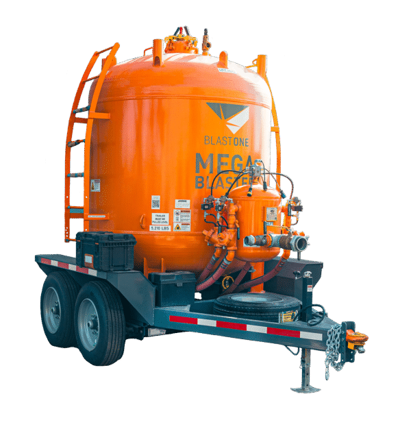 160 cuft Megablaster Trailer Mounted Bulk Blast Machine