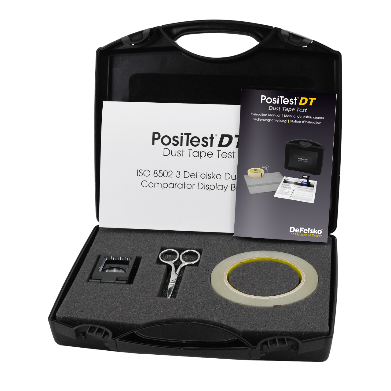 DeFelsko PosiTest DT Dust Tape Test ISO 85023 Surface Cleanliness Kit