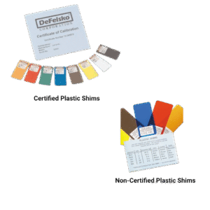 DeFelsko Plastic Shims / Foils for Coating Thickness Instruments