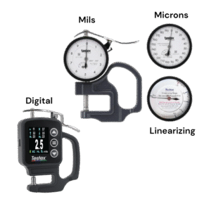 Testex Tape Micrometers / Analog Replica Tape Surface Profile Gauges