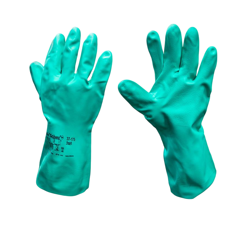Solvex / AlphaTec 37-175 Flock-Lined nitrile gloves